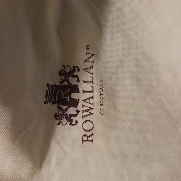 Rare Authentic Rowallan Ostrich Leather Large Handbag Purse Pale Yellow Beige - Picture 9 of 12